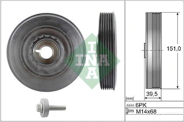 Belt Pulley Set, crankshaft